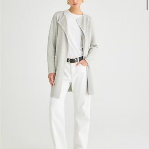 JCREW Juliette collarless sweater-blazer size Medium